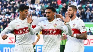 Der Ex-Wolfsburger Tiago Tomas verzichtete auf exzessiven Jubel nach seinem Tor gegen den VfL