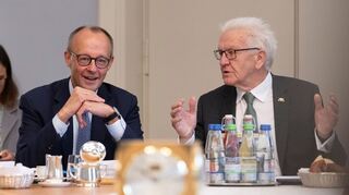 Kretschmann kommt mit Merz deutlich besser klar als mit seinem Vorgänger Olaf Scholz (SPD).