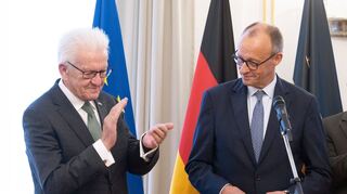 Kanzler Merz absolviert einen Antrittsbesuch in Baden-Württemberg.