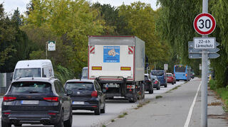 Zumeist stark befahren: Die Bundesstraße 47 im Lampertheimer Stadtteil Rosengarten am Dienstag.