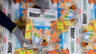 Ausgaben des neuen Asterix-Bandes Nummer 41.