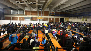 Zeitweise haben sich bis zu 15.000 Geflüchtete in Mannheim befunden.