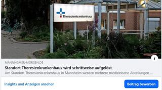 Mit dem Theresienkrankenhaus verbinden viele Mannheimerinnen und Mannheimer gute Erinnerungen.