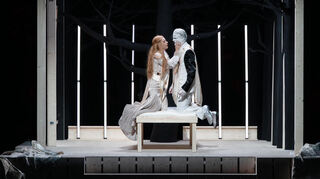 Probenfoto zur Produktion „Lohengrin“ am Nationaltheater Mannheim (Regie: Roger Vontobel).