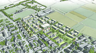 So könnte das umstrittene Neubaugebiet „Rennäcker“ in Hirschberg aussehen.