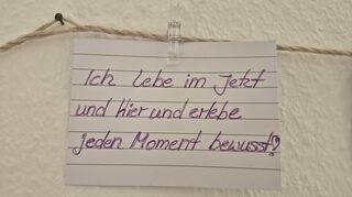 Achtsamkeit wird groß geschrieben.