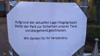Der Vogelpark Viernheim ist bis auf Weiteres geschlossen.