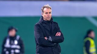 Leverkusens Trainer Kasper Hjulmand hofft auf eine Überraschung. (Archivfoto)