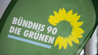 Das Logo der Partei Bündnis 90/Die Grünen.