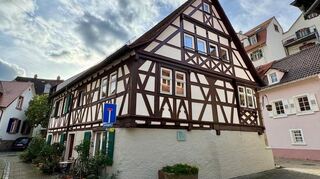 Das Geburtshaus von Georg Friedrich Schlatter in der Gerbergasse in Weinheim.