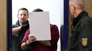 Der Angeklagte Alexander S. im Prozess um die Amokfahrt in Mannheim mit zwei Toten.