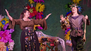 Wetterfurie Gertrude und Waldgeist Kuno geben dem neuen Stück der Theater-AG „Kleiner Bär & Company“ in Biblis eine neue Wendung.