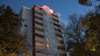 Das Hochhaus wurde teilweise evakuiert.