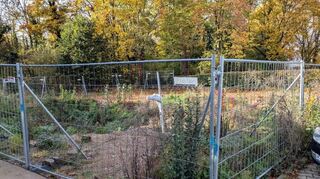 Zwischen Schriesheimer Straße und Waldpark (im Hintergrund) entsteht bald neuer Wohnraum in Ladenburg.