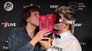 Räumten schon 2024 ab und können wieder auf eine Krone hoffen: die Musiker Zartmann und Ski Aggu.