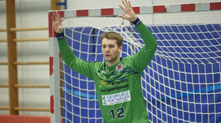 Starker Rückhalt: Groß-Rohrheims Torwart Alexander Wägerle war beim Sieg in Hanau ein wichtiger Faktor.