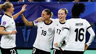 Mal wieder bei einer WM jubeln: Das ist das Ziel der deutschen Fußballerinnen. (Archivbild)