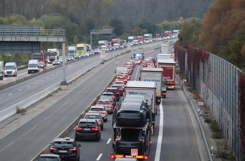 A6 am Sonntag zwischen Mannheim und Viernheim voll gesperrt