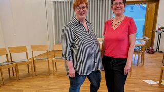 Luise Brand (l.) und Tanja Schmidt sprechen in Heddesheim über das Thema „Wenn Kinder trauern“.
