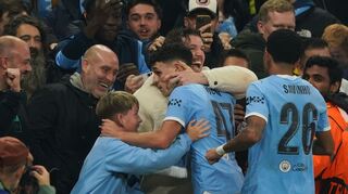 Phil Foden (M) schoss an diesem Abend besonders präzise.