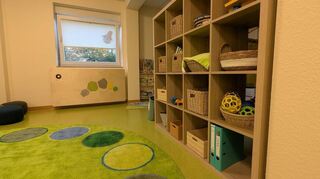 Blick in den neuen Krippenraum.