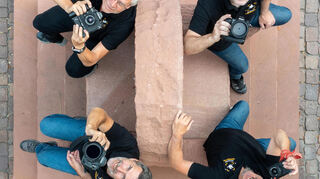 links oben: Rudolf Uhrig, links unten: Berthold Walheim, rechts oben: Nobert Walheim, rechts unten: Stefan Ahlers