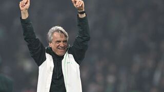 Die späte Wende freut Werder-Trainer Horst Steffen.