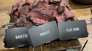 Im ersten Gang wurden Bavette, Onglet und Flat Iron serviert.