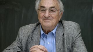 Ernst Michel bei einem Schulbesuch in Mannheim 2007.