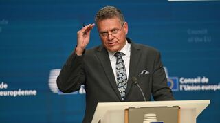 Sieht in Sachen Nexperia-Chips ermutigende Fortschritte: EU-Handelskommissar Maros Sefcovic. (Archivbild)