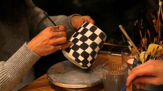 In der Keramikwerkstatt „Belle Façon“ von Anna Seelert wurde kunstvoll gewerkelt.