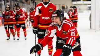 Tabea Botthof erzielte beim Deutschland Cup in Landshut den wichtigen 2:2-Ausgleichstreffer in der Partie gegen die Slowakei.