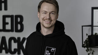 Matteo Wacker, Gründer und Chef von bleibwacker aus Mannheim.