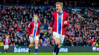 Alexander Sörloth brach Norwegens Bann in der zweiten Hälfte.