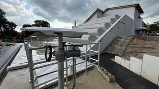 Das neue Hebewerk für Abwasser in Neckarhausen ist seit Sommer dauerhaft in Betrieb.