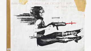 „Hommage à Barbarella, Zardoz, Dr. Cyclops and the time machine“ (1999) von Jonathan Meese.