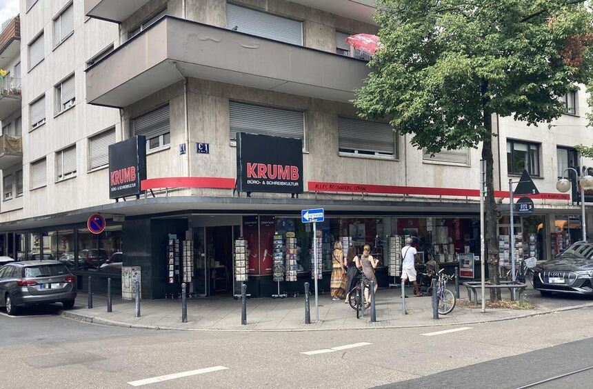 Mannheimer Innenstadt: Schreibwaren Krumb schließt