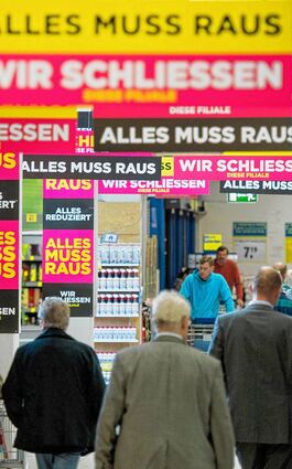 <p>Seit vergangenem Wochenende werden Praktiker-Märkte "leerverkauft".</p>