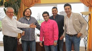 <p>Gastronom Ralf Althaus (l.) verlässt zum Jahresende das Restaurant im Golfpark. Es übernehmen Bodo Heinrich, Puya Aliabadi, Aidin Airomlu und Angelo Alaimo.</p>