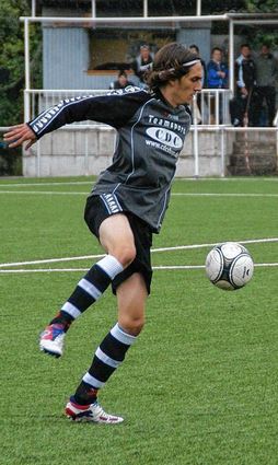 <p>Benjamin Borho glänzt durch seine Schusstechnik und -kraft.</p>