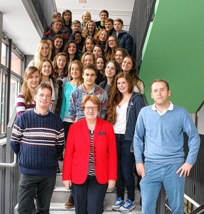<p>Seit dieser Woche sind 15 Schüler aus Potters Bar sind zum Arbeitsaustausch an der Albertus-Magnus-Schule.</p>