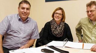 <p>Das neue Organisations-Team mit Steffen Schweiker, Sandra Beilstein und Thomas Sänger (von links).</p>